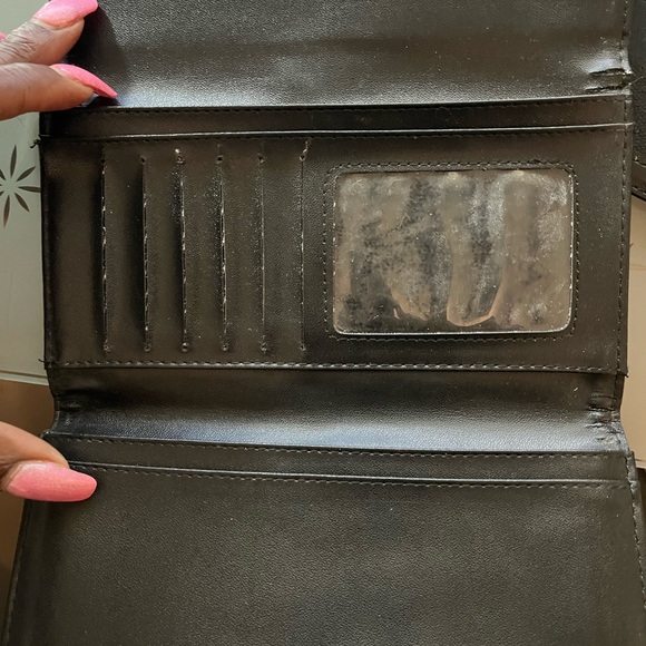 Coach Black Classic Wallet with Check Book Holder - Picture 2 of 7